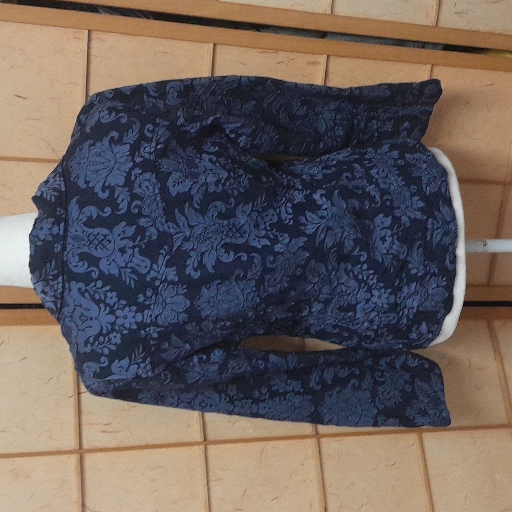 Tommy Bahama blue floral blazer/jacket and scarf set size 8/10 M - Picture 6 of 13